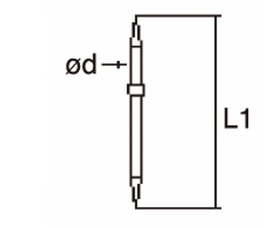 輪郭用高剛性触針（上下測定）　全長44mm