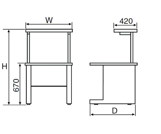 RONDCOM71C/72A/75GB/R76A用システムラック