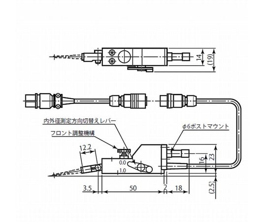 RONDCOM71C/72A/75GB/R76A用検出器　測定範囲±400μm