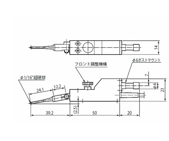 RONDCOM71C/72A/75GB/R76A用検出器　測定範囲±800μm