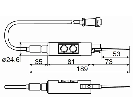 RONDCOM用汎用検出器　測定範囲±1000μm　測定力30～100mN　R47、R55、R60A、R65A、R65B用