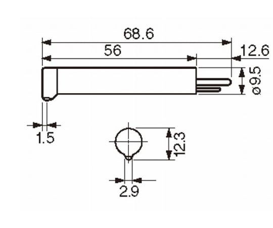 ピックアップ　5μm/90°円錐ダイヤ/4mN（45A用）