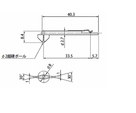 RONDCOM71C/72A/75GB/R76A用測定子