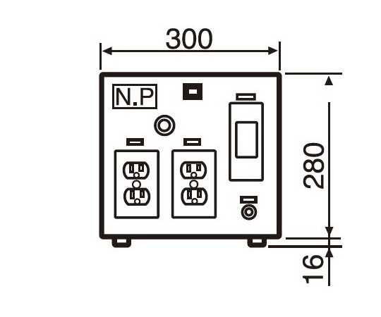 RONDCOM用電源トランスボックス