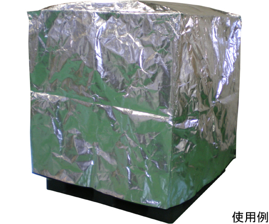 超遮熱保冷パレットカバー(キープサーモフィルム)　1200mm×1200mm×1300mmH　ファスナー無し KTF120120130