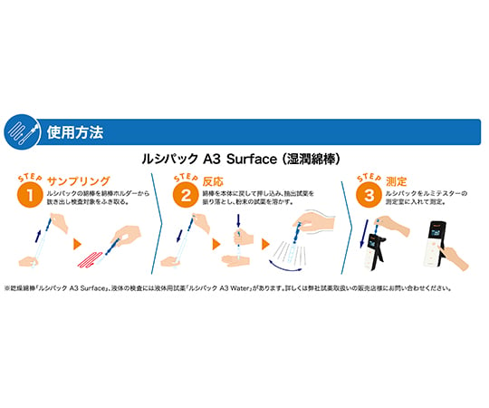 64-9078-81 ルシパックA3 Surface（湿潤綿棒） 60367