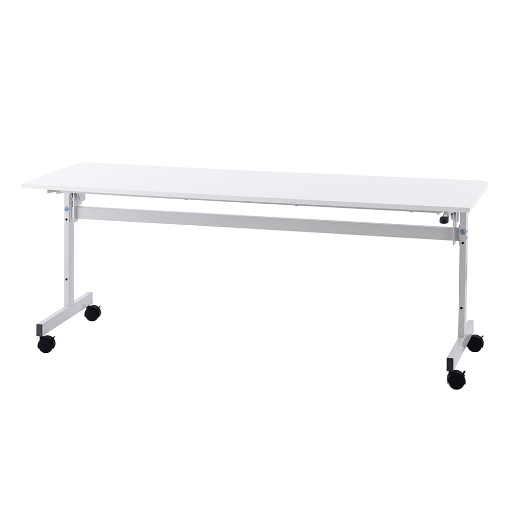 シンプルフォールディングテーブルⅡW1800×D450　ホワイト