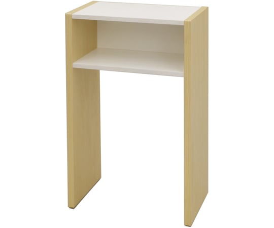 木製テレフォンテーブル　ナチュラル×ホワイト