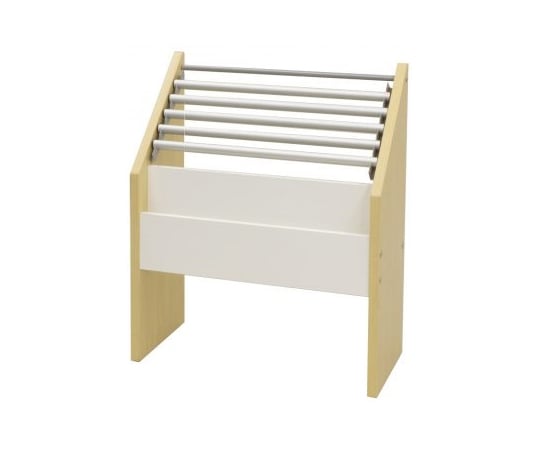 木製新聞掛け　ナチュラル×ホワイト　スナップタイプ