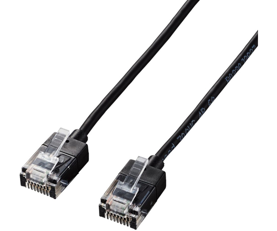 LANケーブル　CAT6A　スーパースリム　3.0m　ブラック