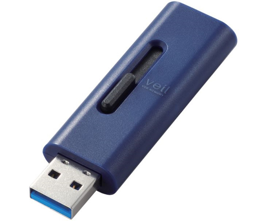 64-9094-88 USBメモリー 2021正規激安 USB3.2 Gen1 対応 スライド式 爆売りセール開催中 ブルー 32GB MF-SLU3032GBU