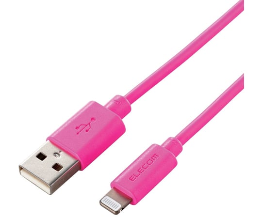 Lightningケーブル　スタンダード　0.5m　ピンク