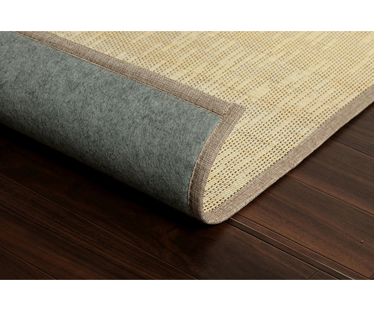 ラグ バンブー 竹 カーペット 自然素材 アイボリー 約180×180cm