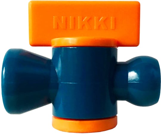 1/4" クーラントノズル インラインバルブ 1/4"