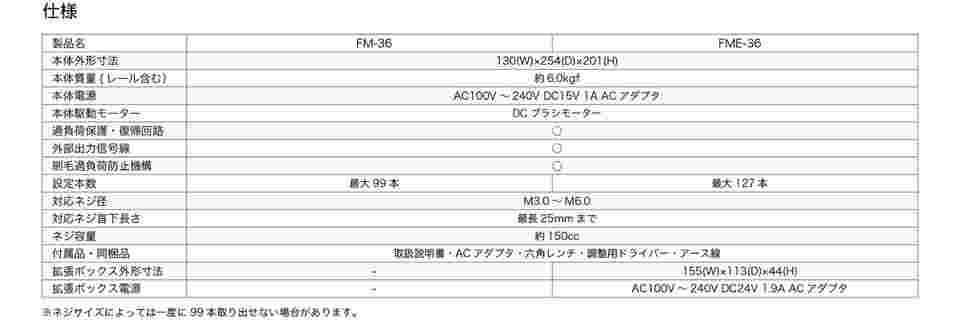 64-9311-92 ネジ供給機 定量取出タイプ ネジ径 3.0mm FM-3630 【AXEL】 アズワン