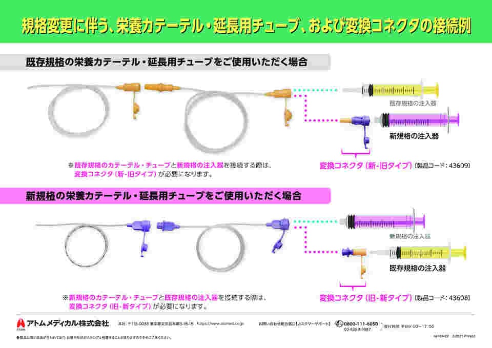 64-9331-67 アトム栄養カテーテルGS 紫色 50本入 3Fr40cm 【AXEL