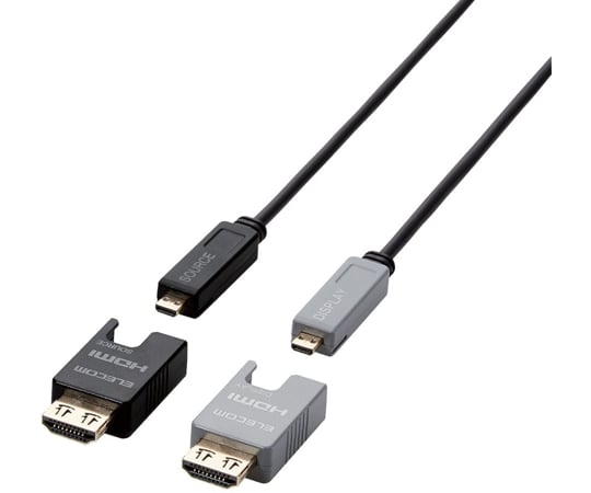 長尺HDMIケーブル アクティブオプティカル 10m DH-HDLOB10BK