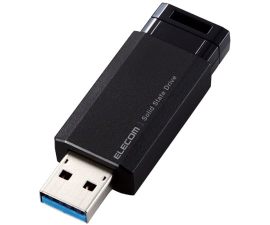 外付けSSD ノック式 USB3.2（Gen2）対応 250GB ブラック ESD-EPK0250GBK