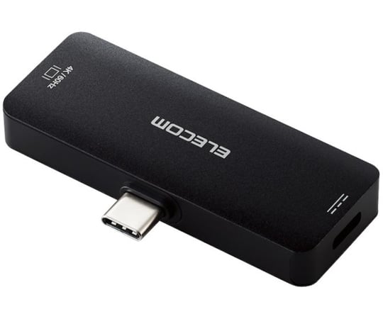 映像変換アダプタ　TypeC-HDMI　60Hz　給電機能付　PD100W対応　ブラック