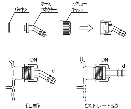 ホースコネクターセット　PHCL24-Φ10