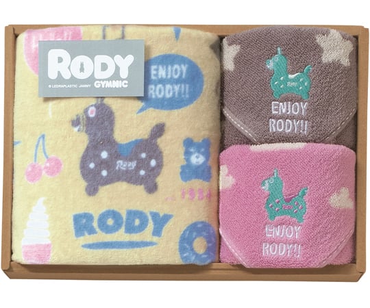 Rodyフェイスタオル・タオルハンカチ2枚