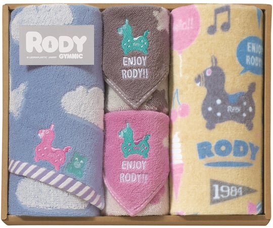 Rodyフェイスタオル2枚・タオルハンカチ2枚
