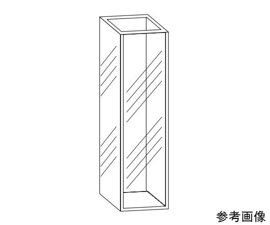 蛍光セル（全面透明） 14.000mL 合成石英 T-3-ES-40｜アズキッチン