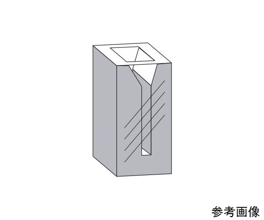 64-9351-64 非売品 小型マイクロセル 2面透明 T-17-UV-40 日本最大のブランド 溶融石英 1.600mL