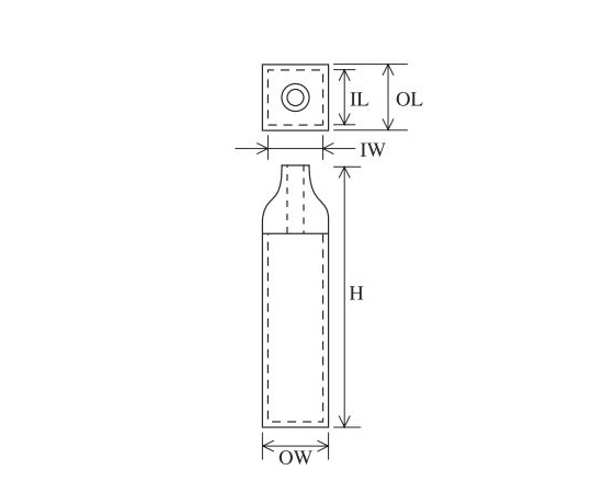 東ソー テフロン栓付標準セル（2面透明） 14.000mL 合成石英 1個 T-21