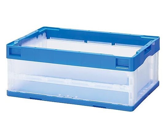 折りたたみコンテナ ブルー フタなし 60L