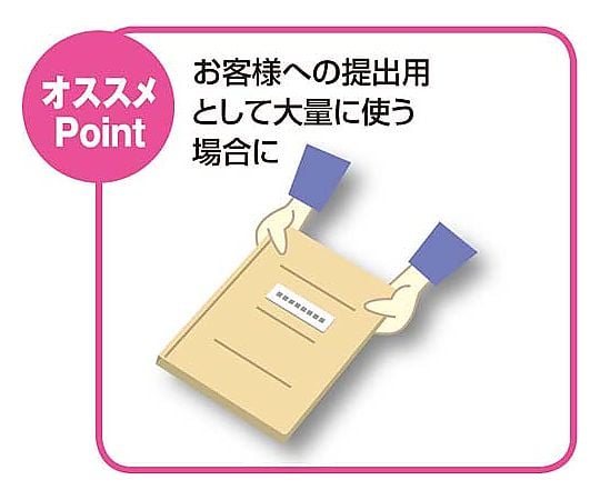 フラットファイルエコノミー A4縦 ピンク 10冊