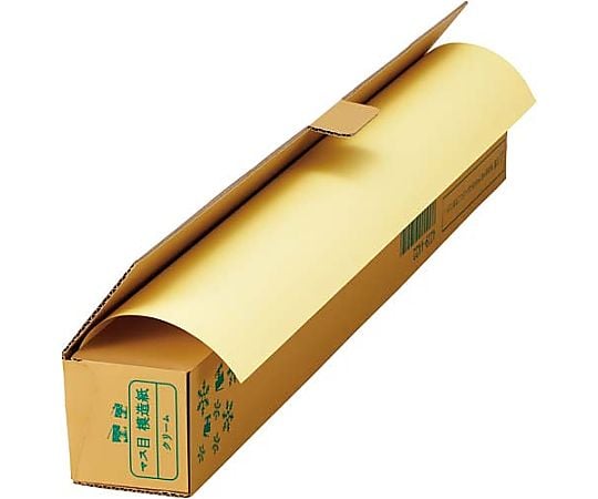 色マス目模造紙 30m巻ロール クリーム