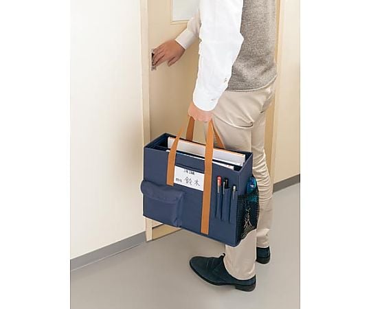 取扱を終了した商品です］64-9362-95 先生用持ち運びバッグ ブルー A4