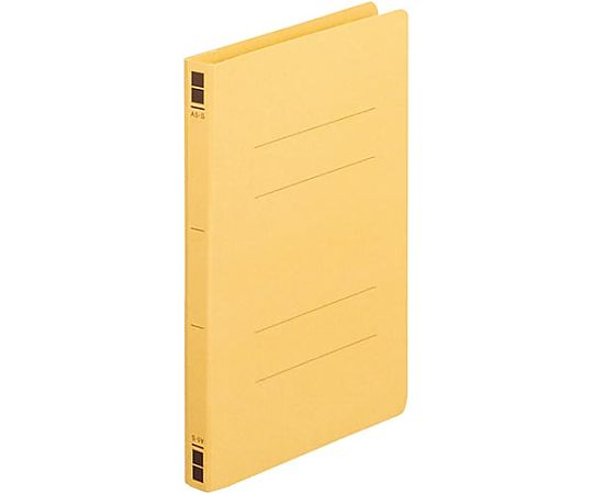フラットファイル樹脂とじ具 A5縦 黄 10冊 5208-3686