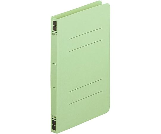 フラットファイル樹脂とじ具 B6縦 緑 10冊 5208-3709