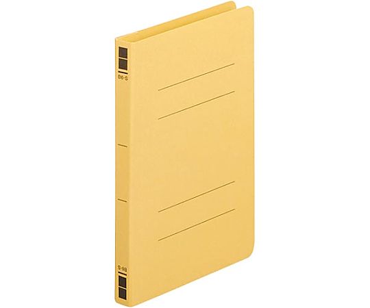 フラットファイル樹脂とじ具 B6縦 黄 10冊 5208-3730