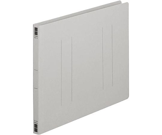 フラットファイル樹脂とじ具 A4横 灰 10冊