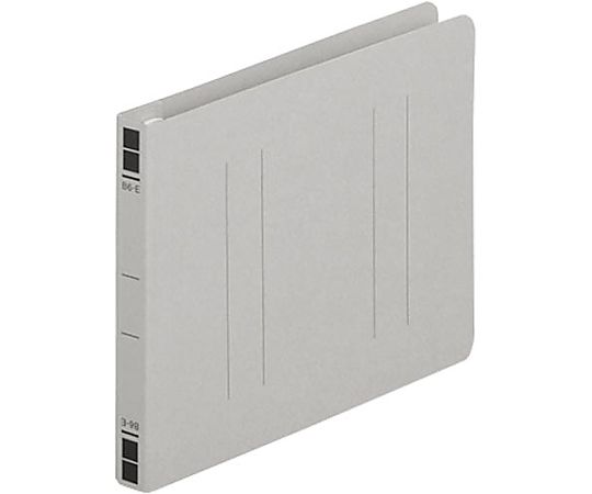 フラットファイル樹脂とじ具 B6横 灰 10冊