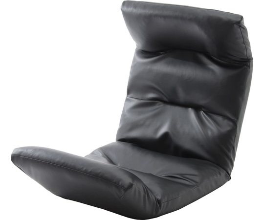 座椅子 和楽の雲 PVCブラック 上タイプ A193R-597BK