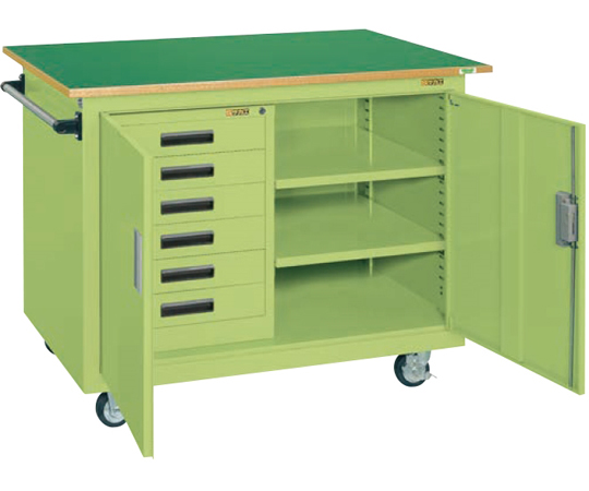 ジャンボワゴン　W1200×D750×H900mm　サカエグリーン