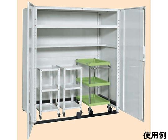 64-9489-28 ドラム収納保管庫（基本体） STH-1575DMW 【AXEL】 アズワン