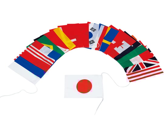 テトロン万国旗20S（連結済）　20ヶ国組