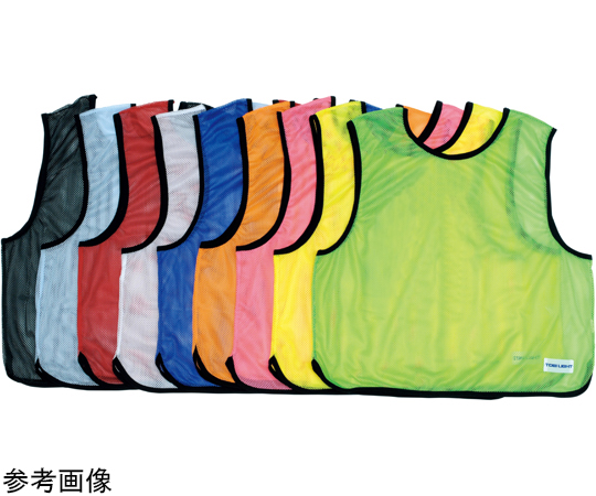 メッシュベストJr　無地　蛍光ピンク