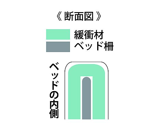 ヘッドボードクッションカバー グレー 0103