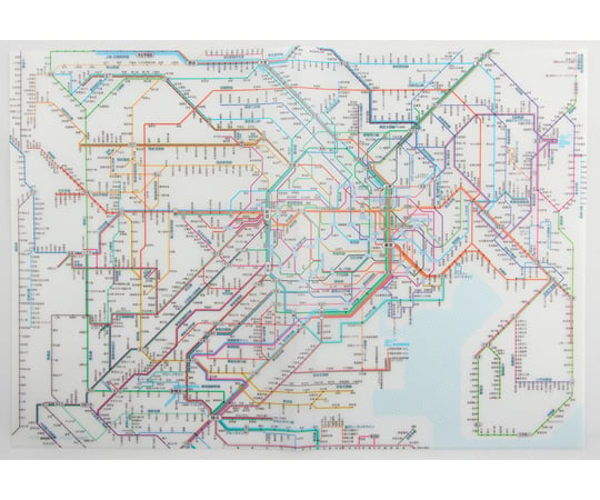 ［取扱停止］鉄道路線図　クリアファイル　首都圏　日本語　150枚セット　RFSJ