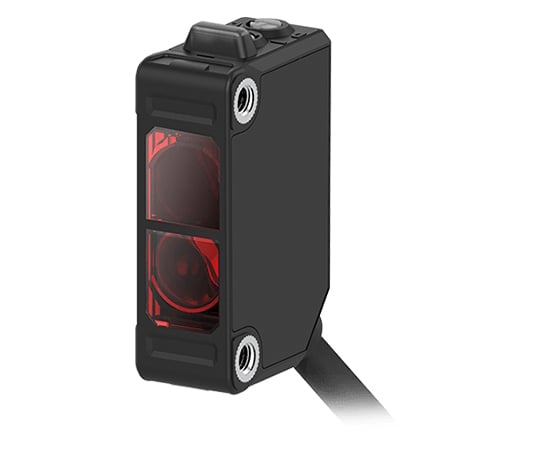 長距離検出小型光電センサ　（回帰反射型/検出距離3m/配線引き出しタイプ2m）