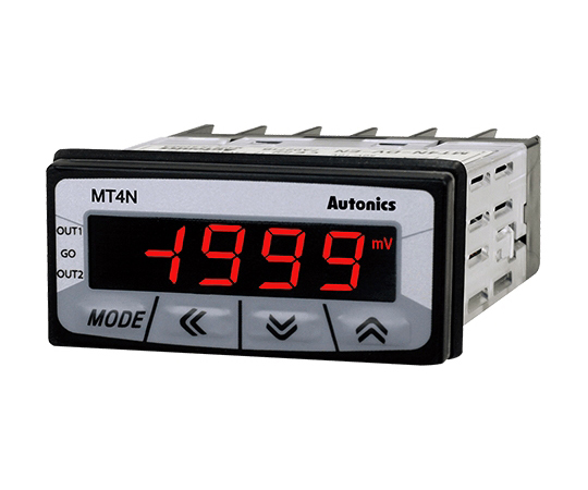 小型デジタルパネルメータ　（DC50V/リレー出力+伝送出力/AC/DC12～24V）