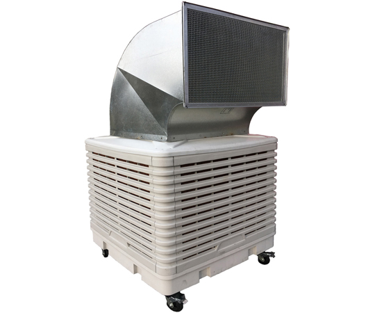 64-9633-82 移動型/固定設置型気化熱式冷風機 ダクトクーラー（空気流量 30,000m3/h 風速最大値 20.5m） DTC300-D1