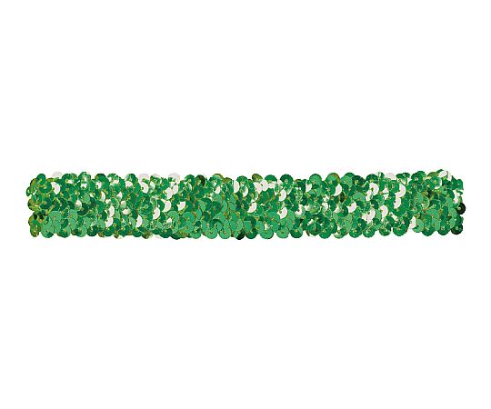 メタリックヘアーターバン　グリーン