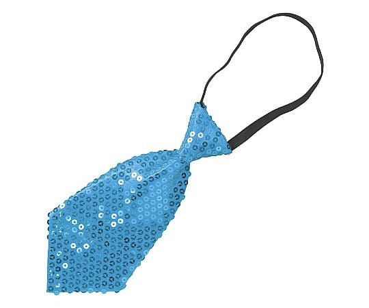 キラキラワイドネクタイ　青